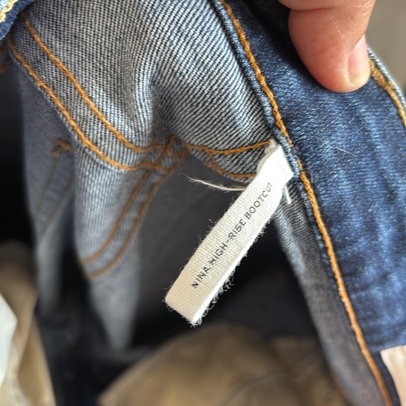 Rag & Bone Nina High-Rise Boot Jeans in Marine Blue size 29 - Picture 8 of 15